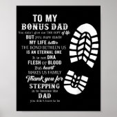 Bonus Dad Day Gift van Stepdad voor Daught Poster (Voorkant)