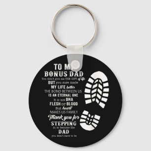 Bonus Dad Day Gift van Stepdad voor Daught Sleutelhanger