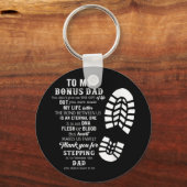 Bonus Dad Day Gift van Stepdad voor Daught Sleutelhanger (Voorkant)