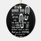 Bonus Dad Day Stepdad for Daughter Son Keramisch Ornament (Links)