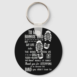 Bonus Dad Day Stepdad for Daughter Son Sleutelhanger