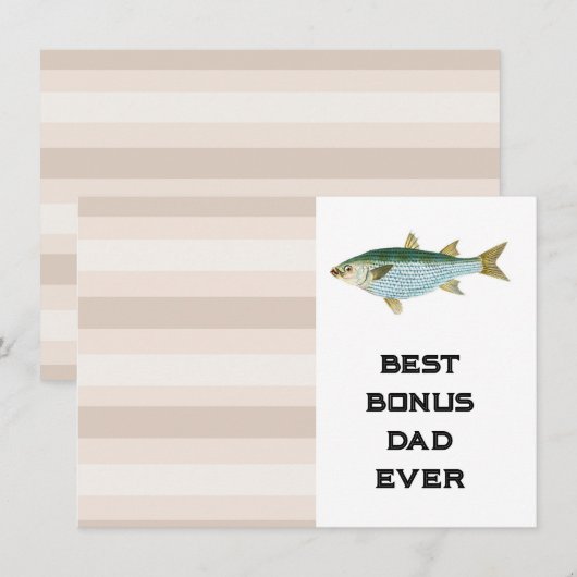 Bonus dad feestdagenkaart (Voorkant / Achterkant)