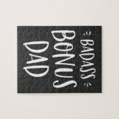Bonus Dad Fun Stepdad Gift Vaderdag Stepfather Legpuzzel (Horizontaal)
