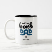 Bonus Dad Hand Drawn Blue en Black Tweekleurige Koffiemok (Links)