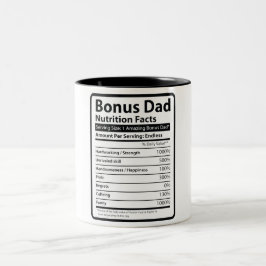 Bonus Dad Nutrition Facts Tweekleurige Koffiemok