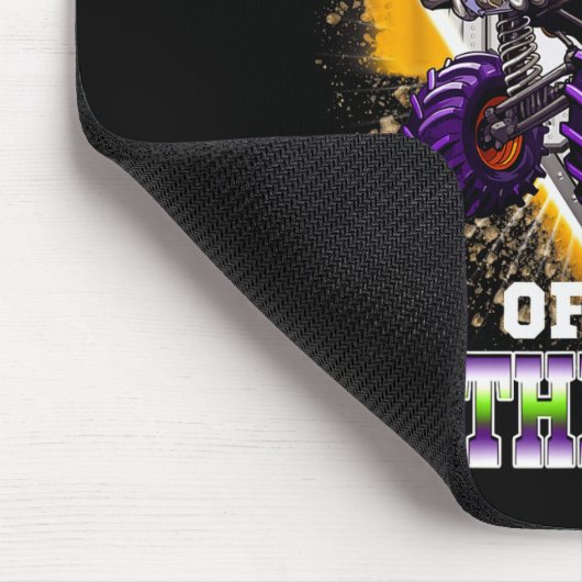 Bonus Dad Of The Birthday Boy Monster Truck Birthd Muismat (Hoek)