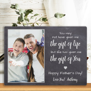 BONUS DAD Poem Persoonlijke foto-Vaderdag Fotoplaat