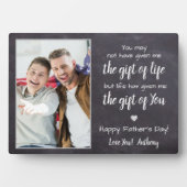 BONUS DAD Poem Persoonlijke foto-Vaderdag Fotoplaat (voorkant)