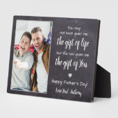 BONUS DAD Poem Persoonlijke foto-Vaderdag Fotoplaat (Zijkant)