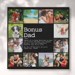 Bonus Dad Stepfather Definition Photo Collage Imitatie Canvas Print<br><div class="desc">Geef uw speciale bonusvader, stiefvader of stiefvader de persoonlijke tekst van 12 favoriete foto's en gepersonaliseerde tekst een unieke gave voor Vaderdag, verjaardagen, Kerstmis of elke dag waarop u wilt shows hoeveel hij voor u betekent. Een perfecte manier om hem te shows hoe geweldig hij elke dag is. Ontworpen door:...</div>