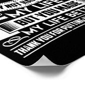 Bonus Dad Vaderdag maakt mijn leven beter Bedankt Poster (Hoek)