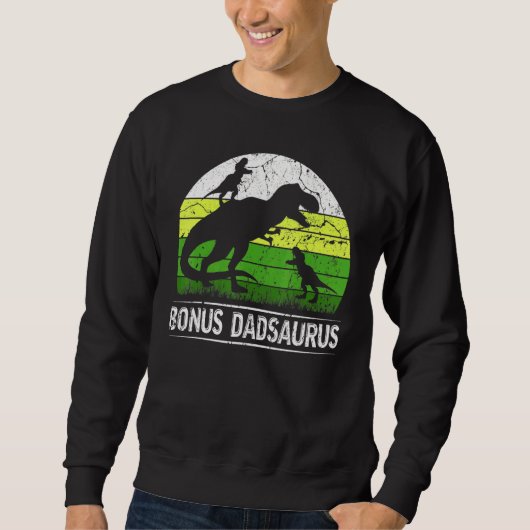 Bonus Dadsaurus T Rex 2 Two Kind Dinosaur Trui (Voorkant)