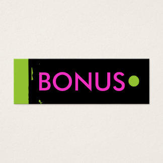 "BONUS" Hang Label Mini Visitekaartjes