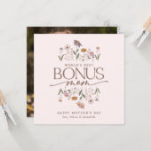 Bonus Ma Foto Moederdag Kaart (Voorkant / Achterkant in situ)