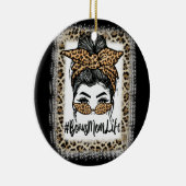 Bonus Ma Life Hair Bandana Glasses Leopard Moeder Keramisch Ornament (Rechts)