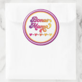 Bonus Mam - Bonus Mama Classic Round Sticker (Tas)