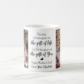 BONUS MAM Custom 2 Foto Stap Moeder Moederdag Koffiemok (Center)