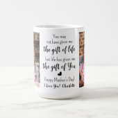 BONUS MAM Gedicht Custom 2 Foto Moederdag Koffiemok (Center)