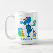 Bonus mam! Liefde Boeken Koffie Mok (Links)