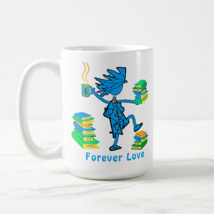 Bonus mam! Liefde Boeken Koffie Mok
