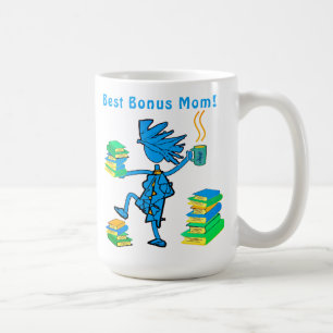 Bonus mam! Liefde Boeken Koffie Mok