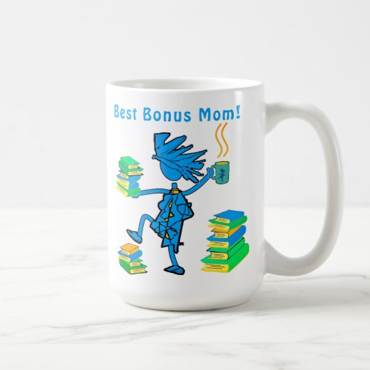 Bonus mam! Liefde Boeken Koffie Mok (Rechts)