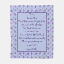 Bonus mam Paars Iris Medium Fleece Blanket