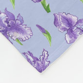 Bonus mam Paars Iris Medium Fleece Blanket (Hoek)