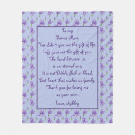 Bonus mam Paars Iris Medium Fleece Blanket Deken