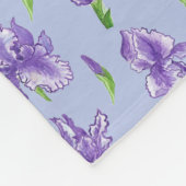 Bonus mam Paars Iris Medium Fleece Blanket Deken (Hoek)