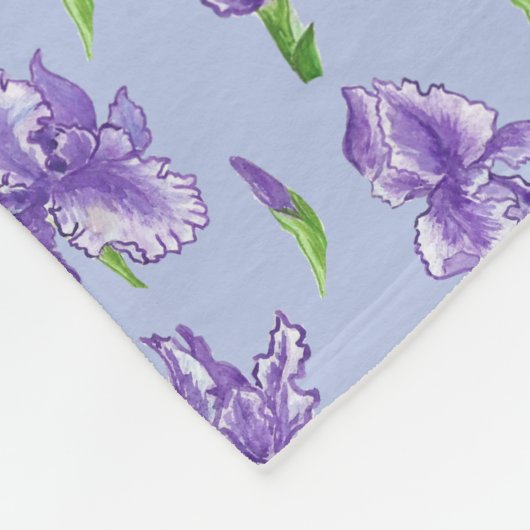 Bonus mam Paars Iris Medium Fleece Blanket Deken (Hoek)