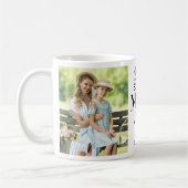 BONUS MAM Stap Moeder Moederdag Custom 2 Foto Koffiemok (Links)