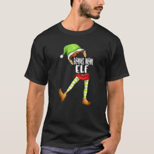 Bonus mama Elf Xmas Matching Family Kerstmis Pajam T-shirt