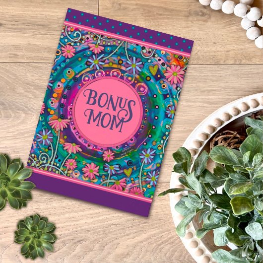 Bonus Moeder Bloemen  Unieke Moederdag Kaart