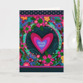 Bonus Moeder Bloemenharten Unieke Moederdag Kaart (Voorkant)