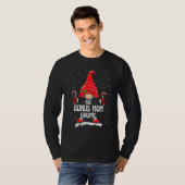 Bonus Moeder Kabouter Buffalo Plaid Overeenkomstig T-shirt (Voorkant volledig)