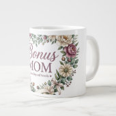 Bonus Moeder , Stiefmoeder Moederdag Cadeau Grote Koffiekop (Voorkant rechts)