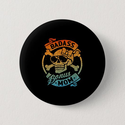 Bonus moeder stiefmoeder moederdag ronde button 5,7 cm (Voorkant)