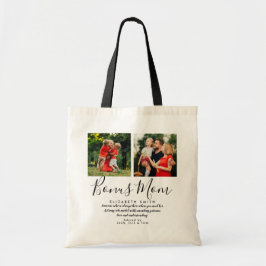 Bonus Moeder Stiefmoeder Script Quote Foto Boodsch Tote Bag