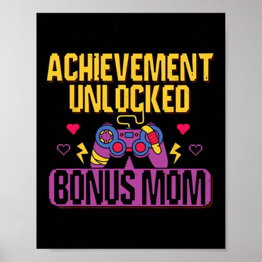 Bonus Moeder Unlocked Video Game Stepmom Gaming Lo Poster (Voorkant)