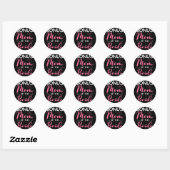 Bonus moeder van de bruid stiefmoeder van bruid br ronde sticker (Vel)