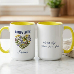Bonus Moeder Weide Wilde Bloem Bloemhart Blauw Mok