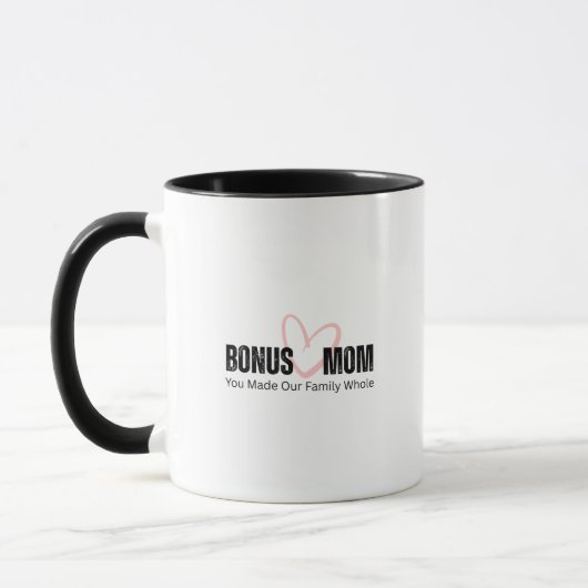 Bonus Mom giftful Design Typography Mok (Links)