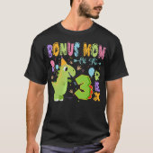 Bonus Mom Of The Three Rex 3Rd Birthday Dinosaur P T-shirt (Voorkant)