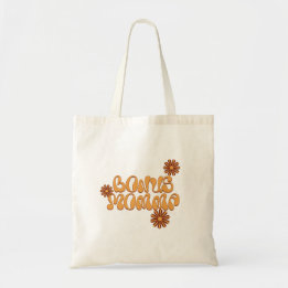 Bonus Momma Love - Retro Bloemen Canvas tas