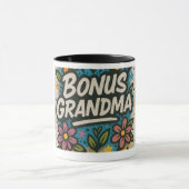 Bonus Oma Mok-Bloemen & Leuk Cadeau Mok (Midden)