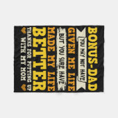 Bonus pa Bedankt voor mijn moeder Fleece Deken (Voorkant (Horizontaal))
