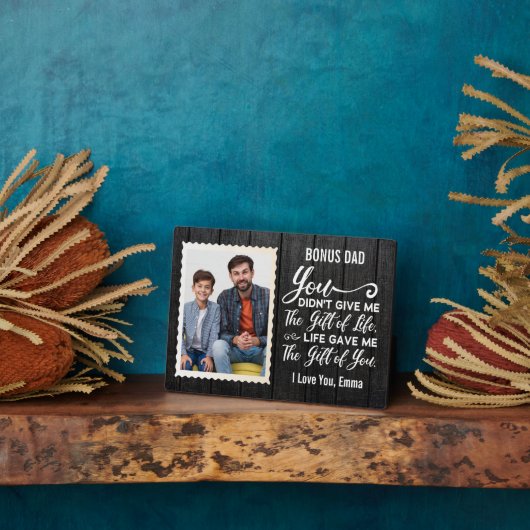 Bonus Pap Appreciation Cadeaunaam & foto Fotoplaat (Zijkant)