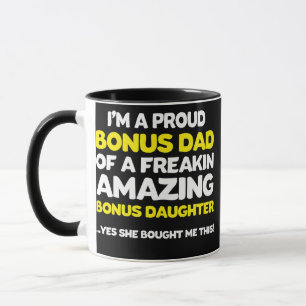 Bonus Pap Fathers Dag Gift Stepdochter Stepdad Mok