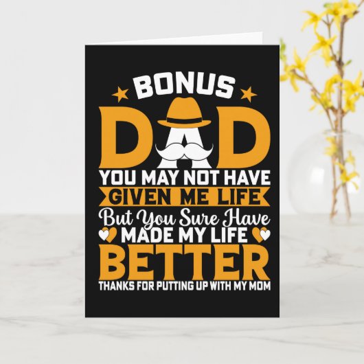 Bonus Pap Fathers Day Kaart (Gele Bloem)